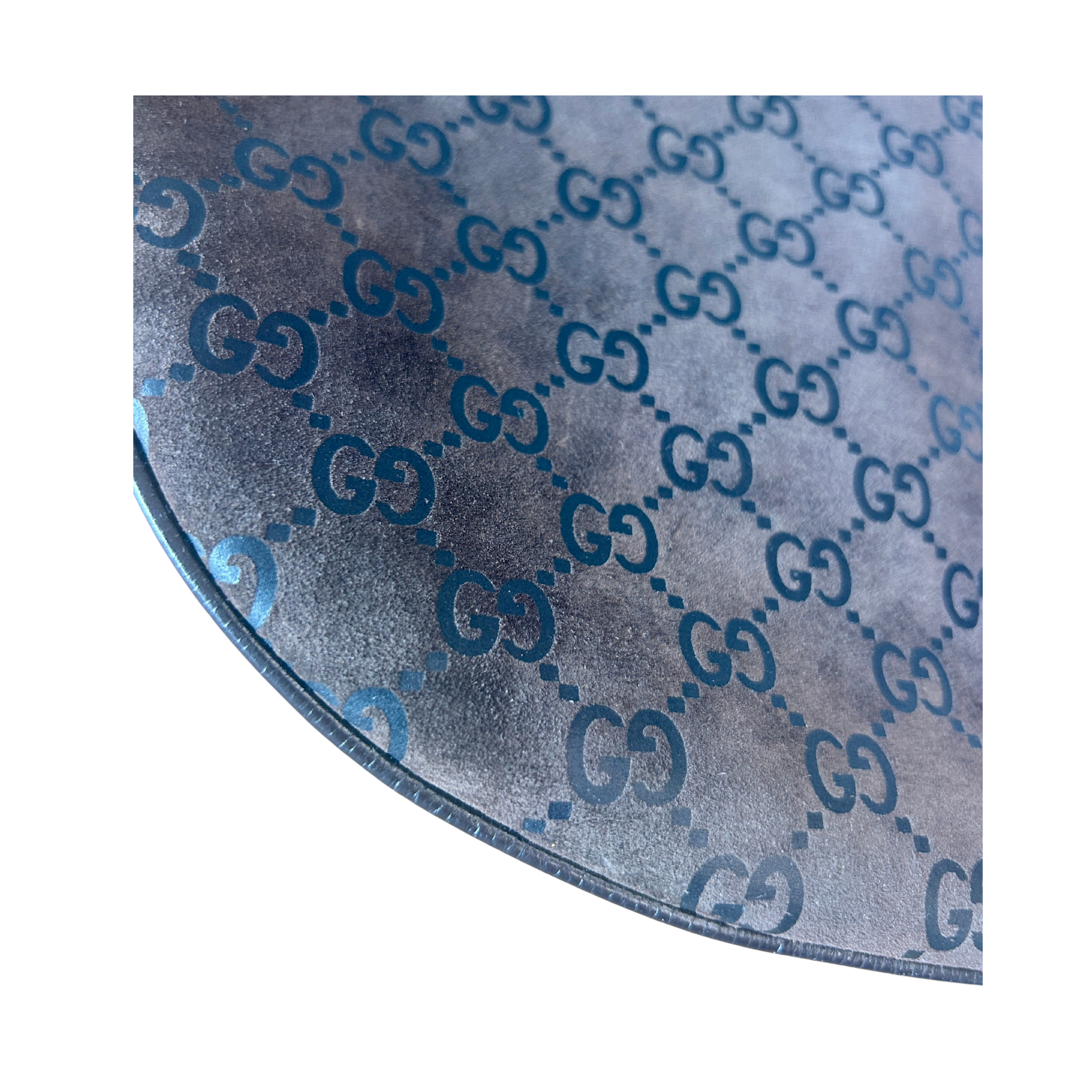 Gucci GG Suede Bag, Brown/Green - Damaged Strap (potentially mendable)