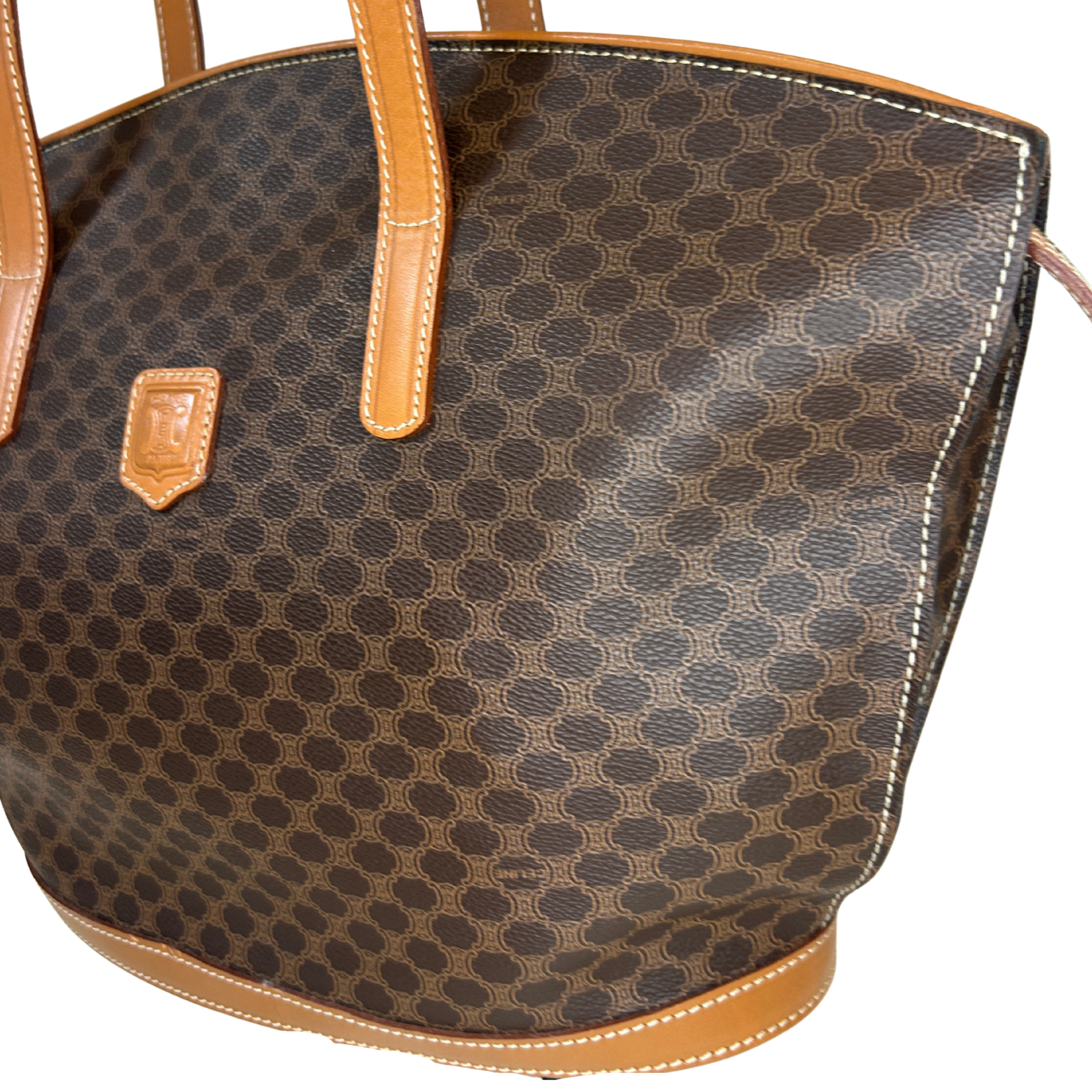 Celine Triomphe Print Tote
Tan Brown