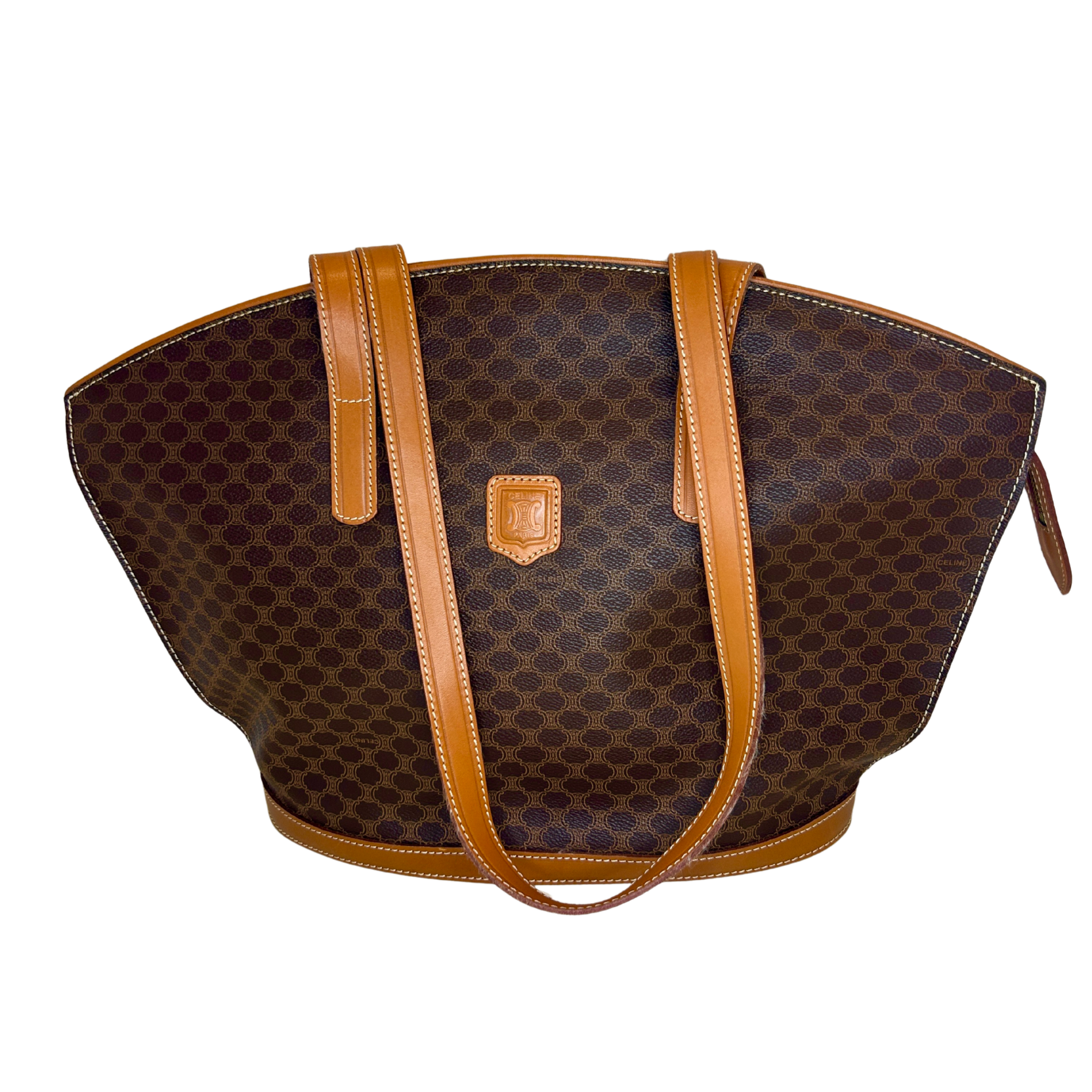 Celine Triomphe Print Tote
Tan Brown