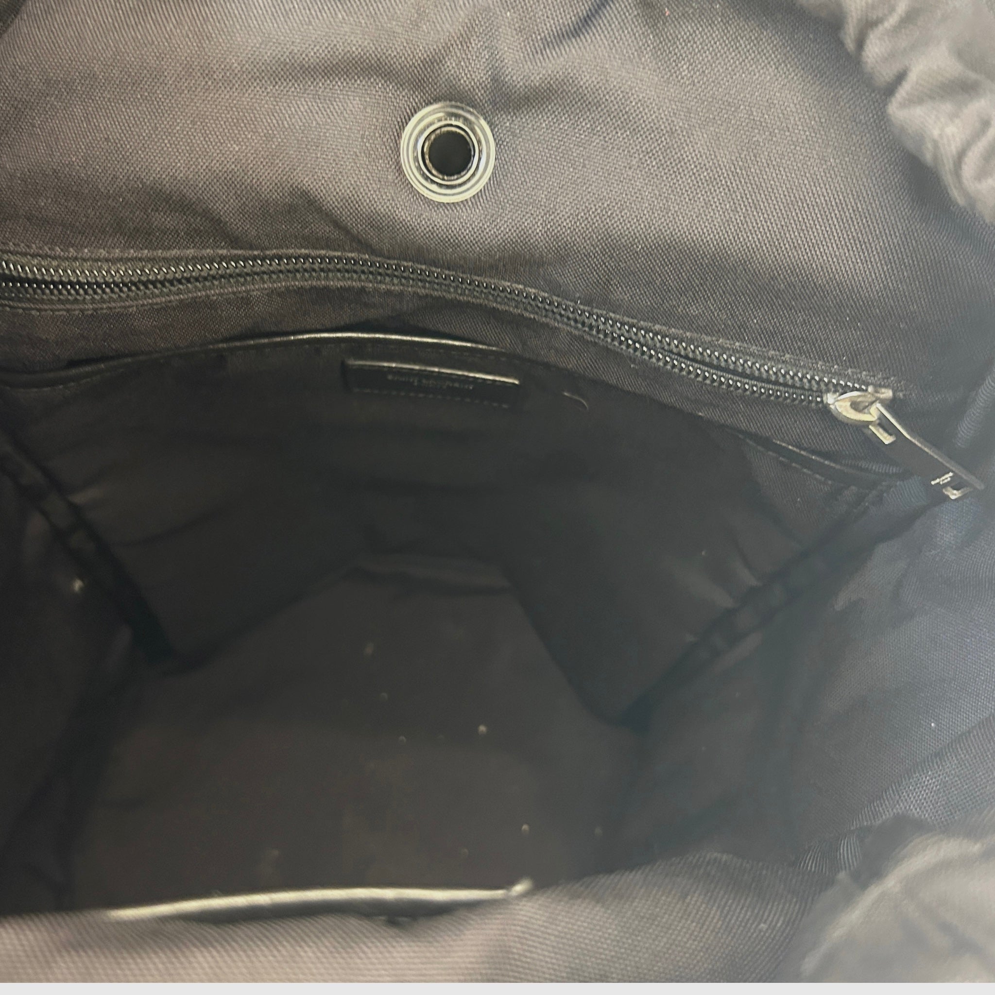 Saint Laurent Backpack Canvas/Leather