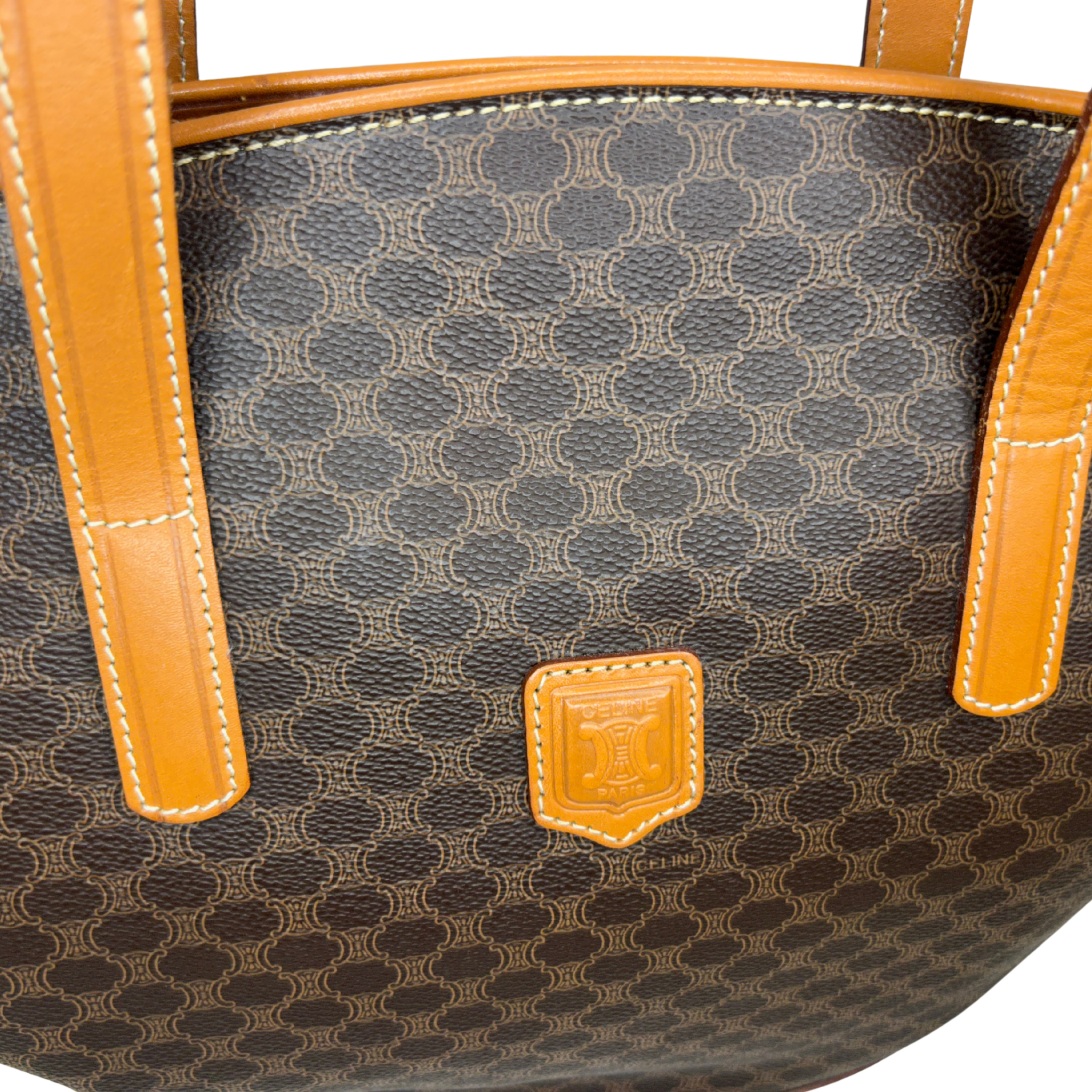 Close up Celine logo / pattern on bag