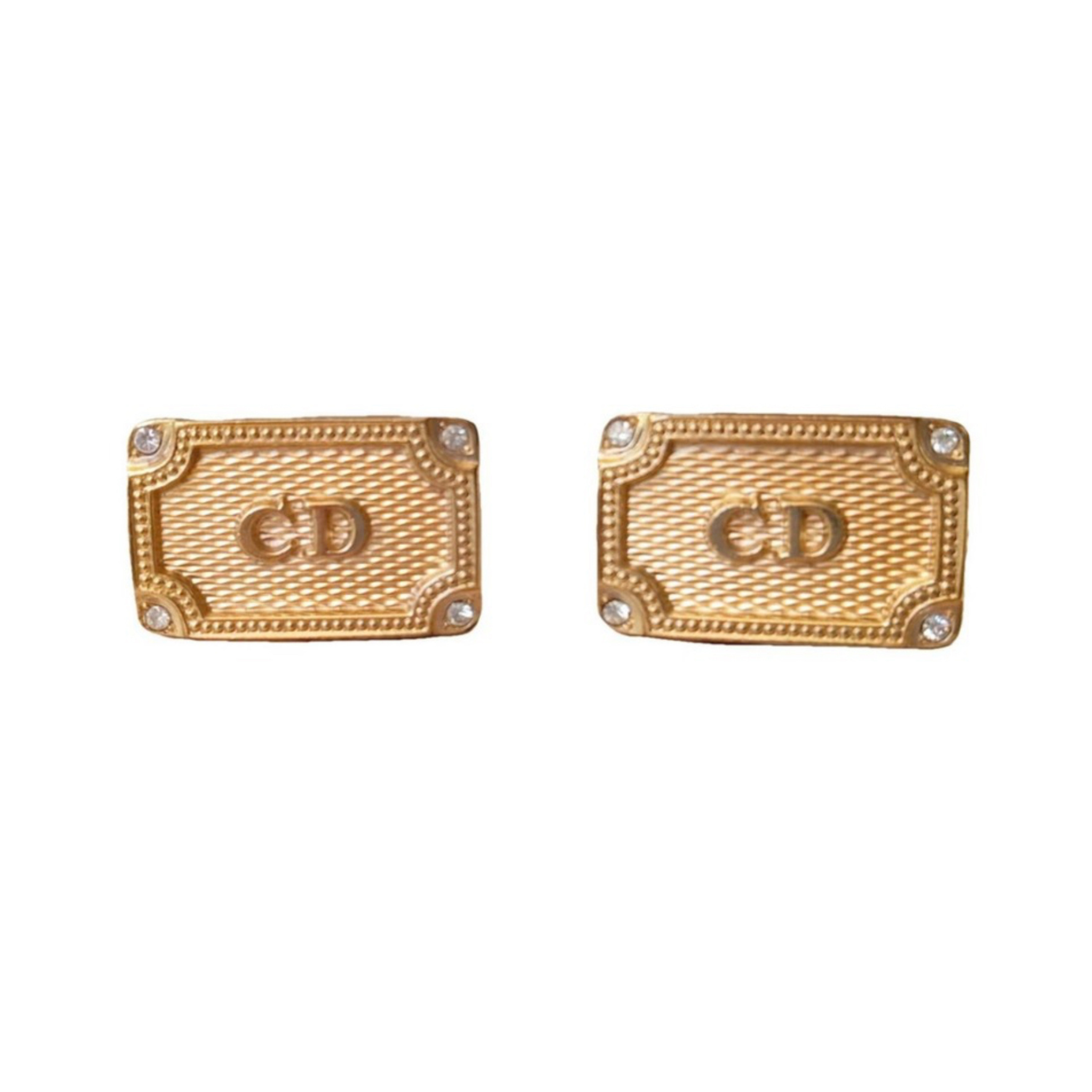Christian Dior Gold Cufflinks