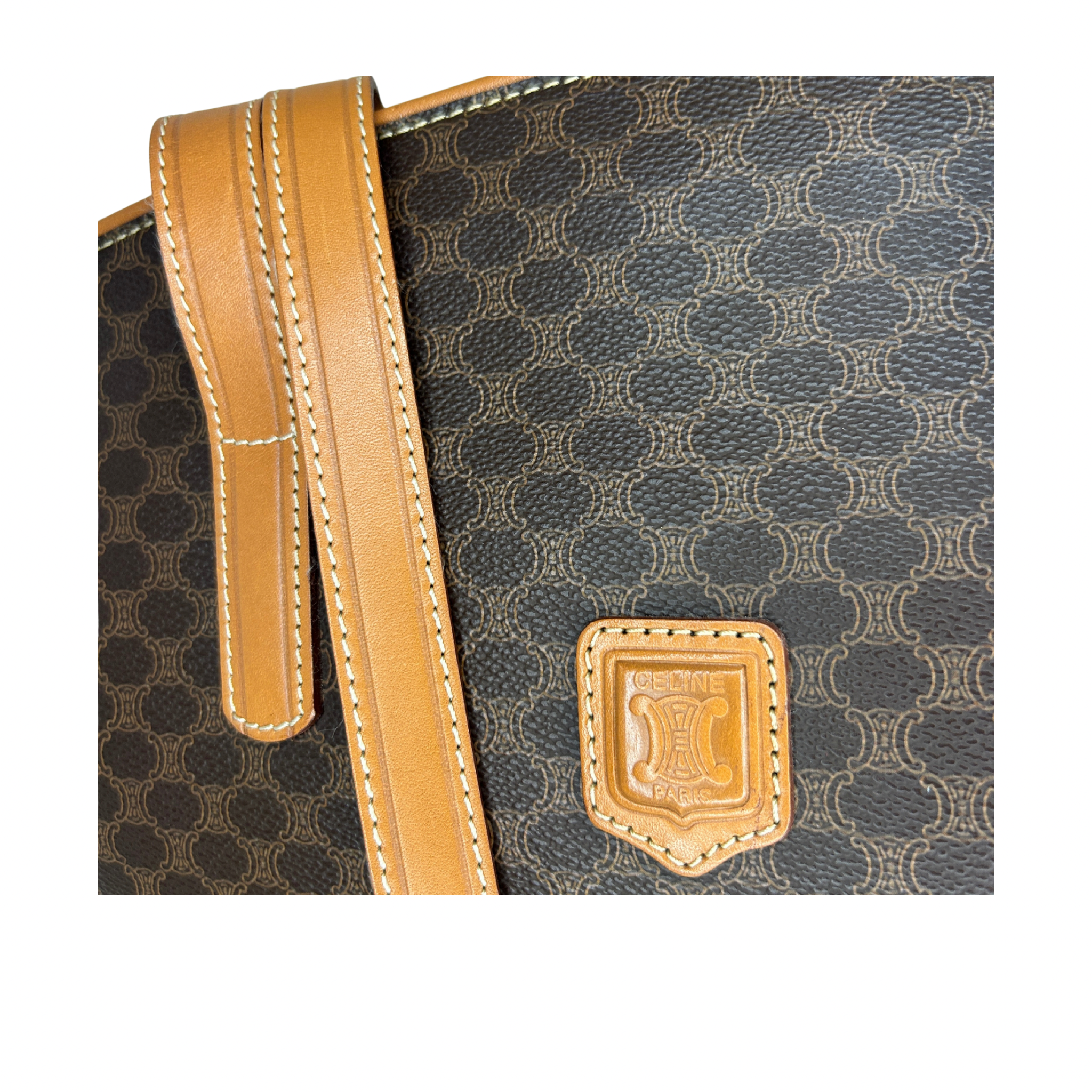Celine Triomphe Print Tote
Tan Brown