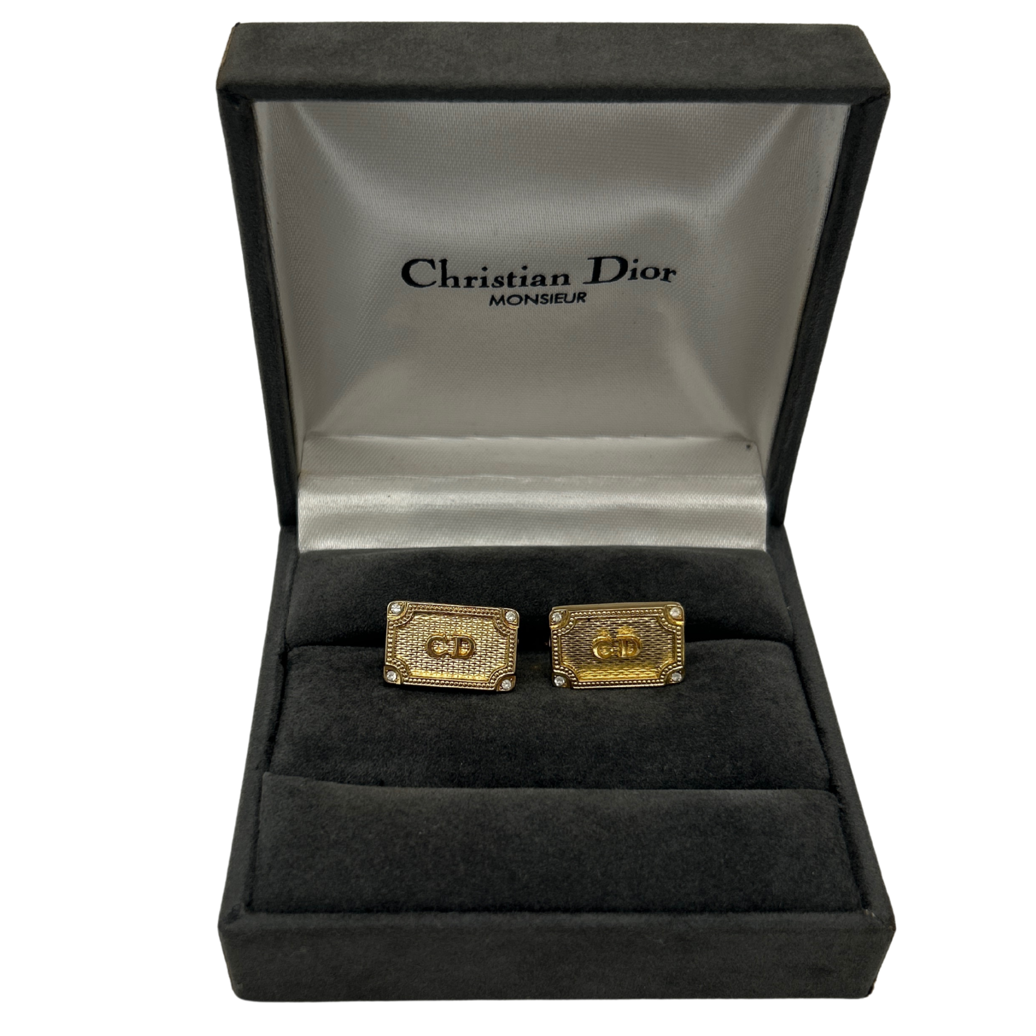 Christian Dior Gold Cufflinks