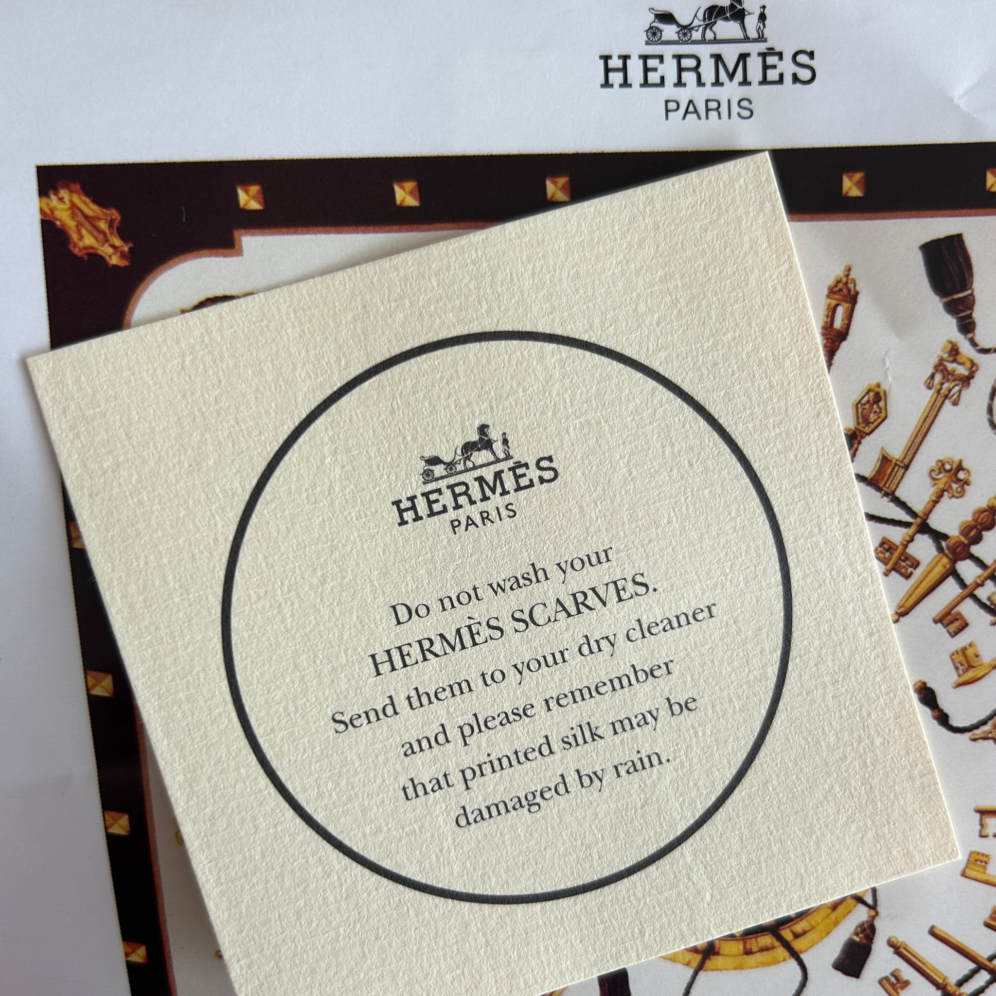 Hermes Silk Scarf